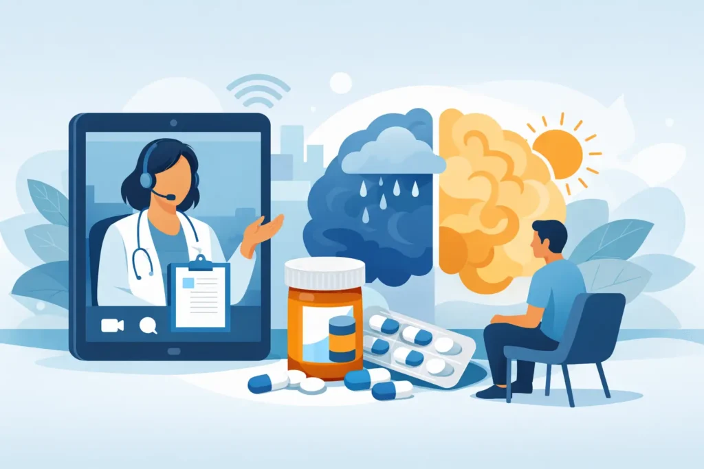 Can Telepsychiatry Prescribe Antidepressants?