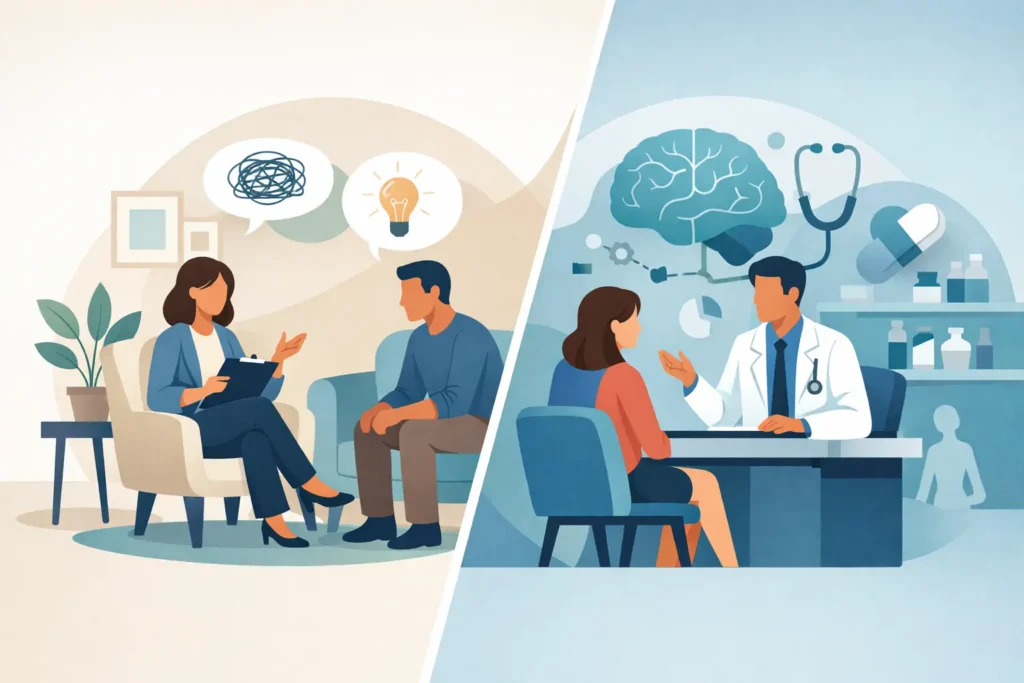 Difference Between Therapist and Psychiatrist