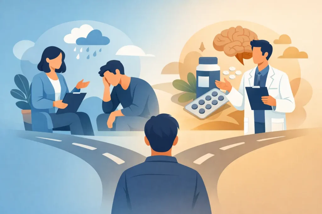Depression Counseling or Psychiatry: Choose Care